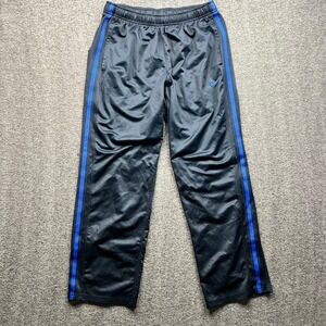 Nike Track Pants Mens XL Black Blue Striped Athletic 480238-476